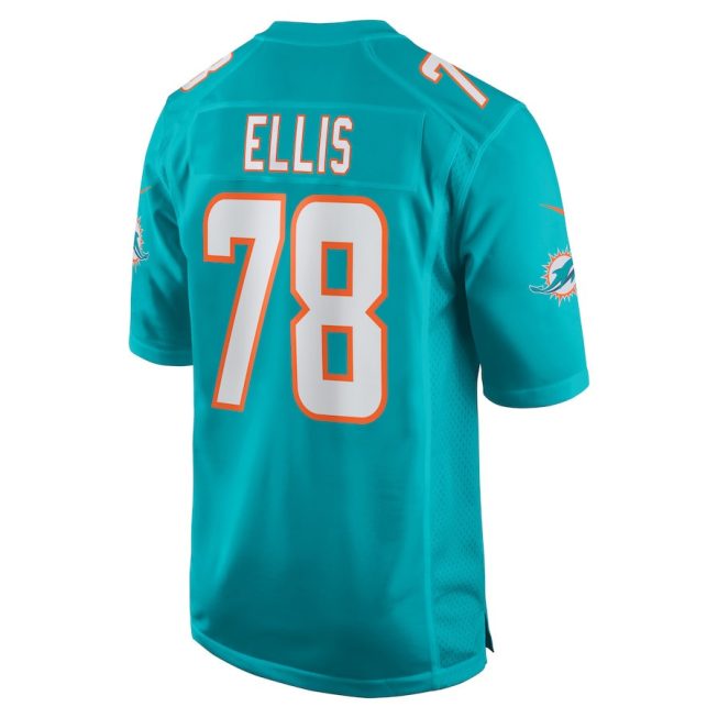 Justin Ellis 78 Miami Dolphins Game Men Jersey - Aqua - Image 3