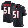 Will Anderson Jr. 51 Houston Texans Vapor F.U.S.E. Limited Jersey - Men, Navy