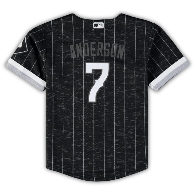 Tim Anderson Chicago White Sox Toddler City Connect Replica Player Jersey - Black - Image 3