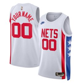 Brooklyn Nets Unisex 2022/23 Custom Swingman Jersey - Classic Edition - White