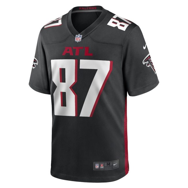 Black John FitzPatrick 87 Atlanta Falcons Men Game Jersey - Black - Image 2