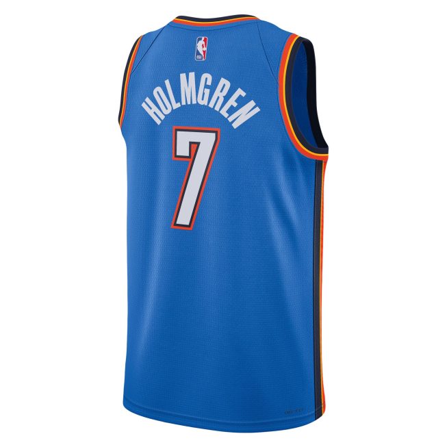 Chet Holmgren Oklahoma City Thunder Unisex 2022 Draft First Round Pick Player Swingman Jersey - Icon Edition - Blue - Image 3