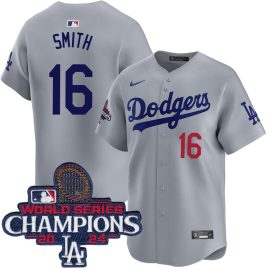 Will Smith Los Angeles Dodgers Alternate Road Limited World Series Champions Jersey