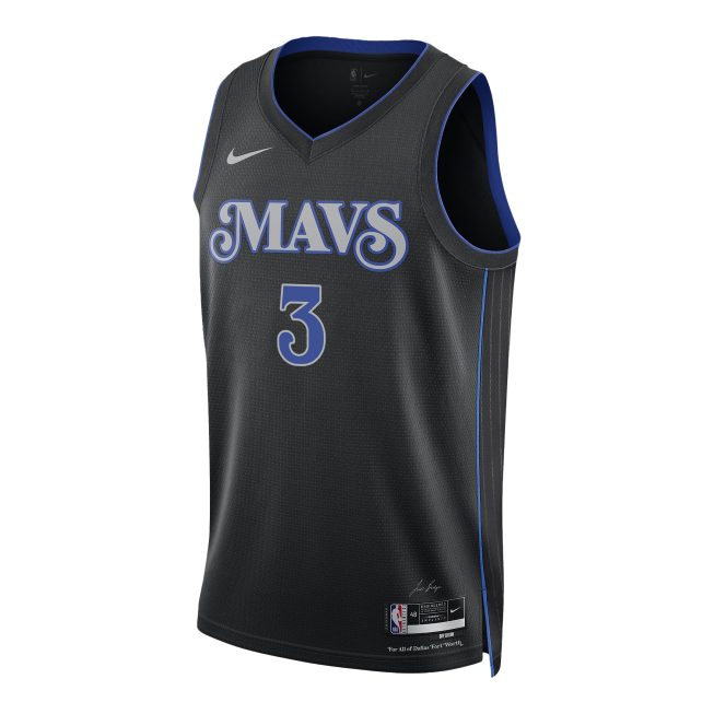 Alex Fudge 3 Dallas Mavericks 2024 FINALS PATCH Swingman Jersey - City Edition - Black - Image 2