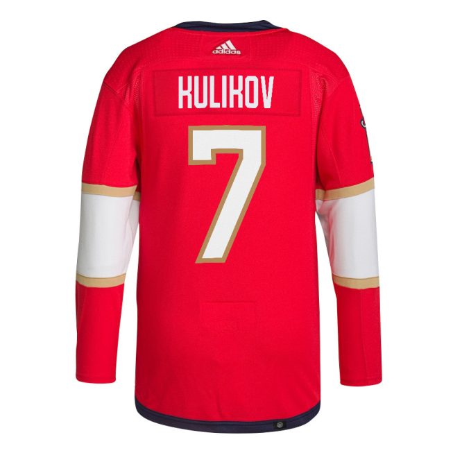 Dmitry Kulikov 7 Florida Panthers 2024 STANLEY CUP Final Home Breakaway Jersey - Men, Red - Image 3