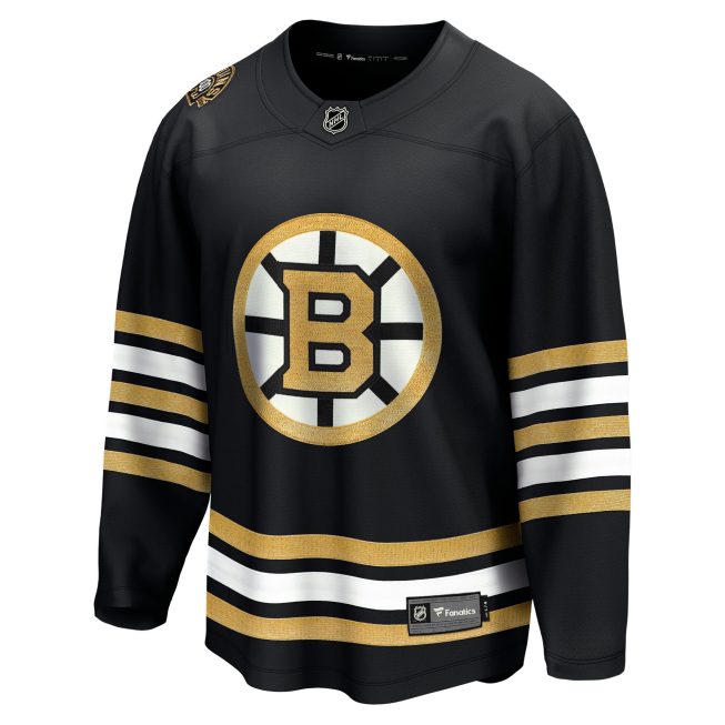Boston Bruins Fanatics 100th Anniversary Premier Breakaway Jersey - Black - Image 2