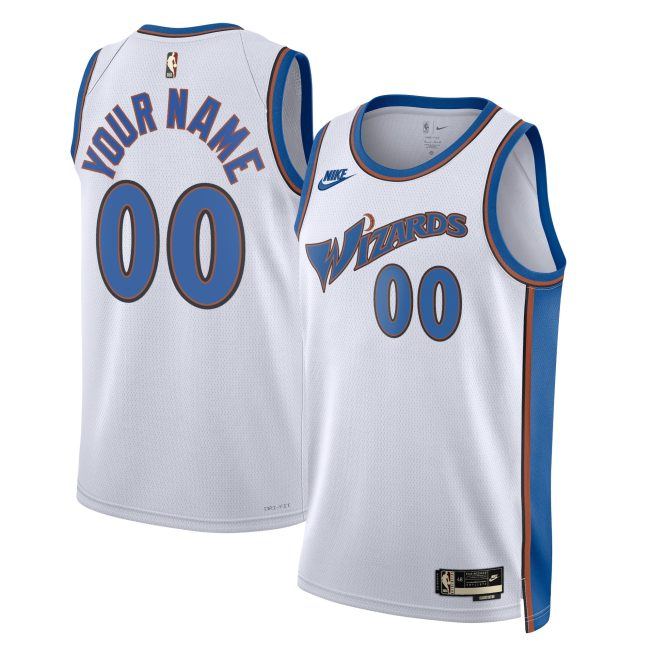 Washington Wizards Unisex 2022/23 Custom Swingman Jersey - Classic Edition - White