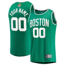 Boston Celtics 2024 Finals Custom Name Fast Break Jersey - Kelly Green - Icon Edition