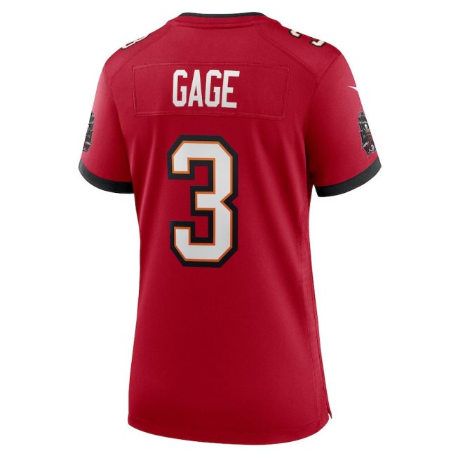 Russell Gage 3 Tampa Bay Buccaneers Women Game Jersey - Red - Image 3
