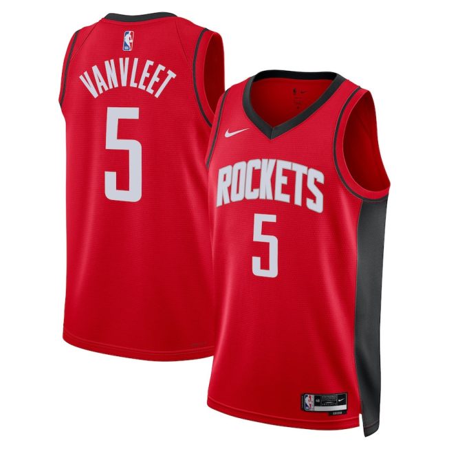 Fred VanVleet 5 Houston Rockets 2023/24 Icon Edition Swingman Jersey - Red