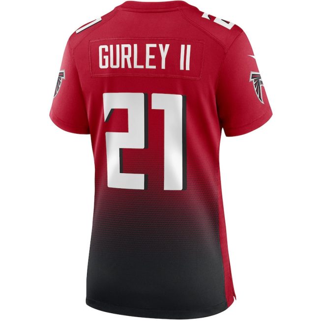 Todd Gurley II 21 Atlanta Falcons Women 2nd Alternate Game Jersey - Red - Image 3