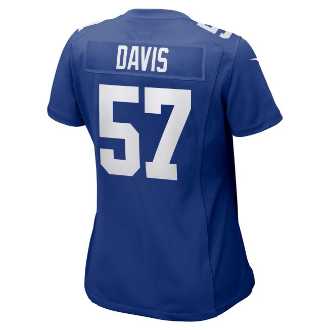 Jarrad Davis New York Giants Women's Team Game Jersey - Royal - Image 3