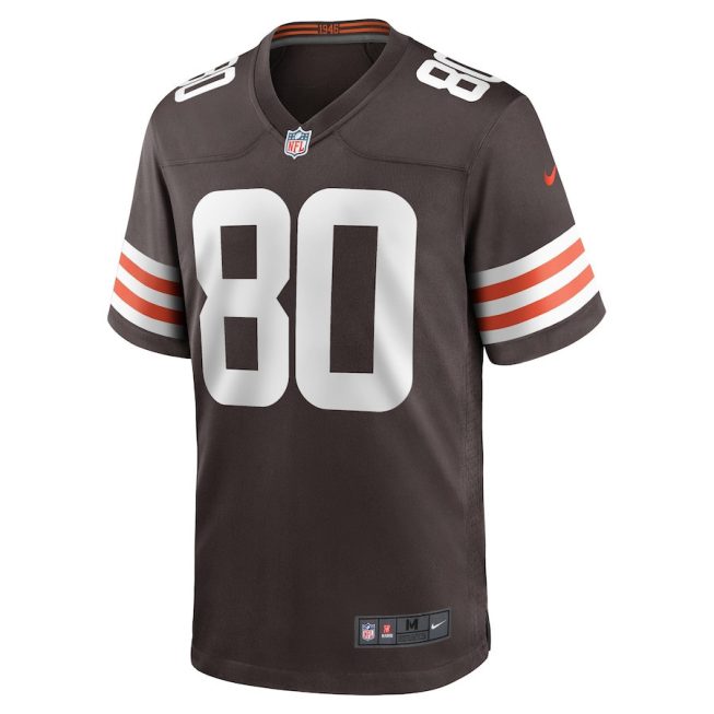 Austin Watkins Jr. 80 Cleveland Browns Men Team Game Jersey - Brown - Image 2
