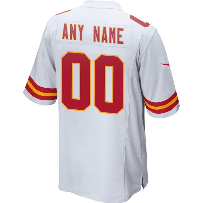 Custom Kansas City Chiefs Super Bowl LVII Champions Men Game Jersey - White - Image 2