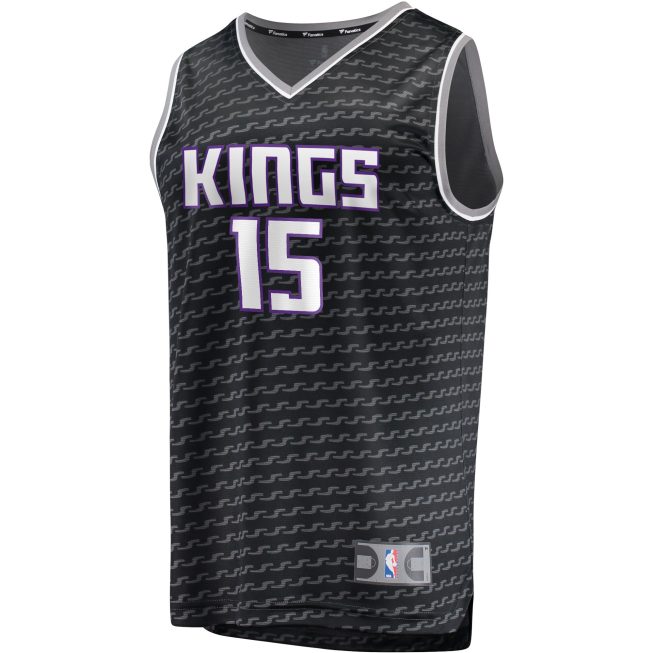 Davion Mitchell Sacramento Kings Fanatics Fast Break Replica Player Jersey - Statement Edition - Black - Image 2