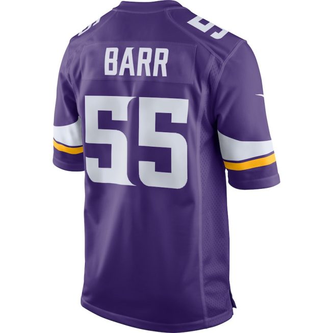 Anthony Barr 55 Minnesota Vikings Men Game Jersey - Purple - Image 3