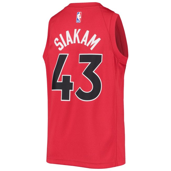 Pascal Siakam Toronto Raptors Youth Swingman Jersey - Icon Edition - Red - Image 3