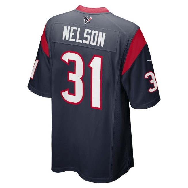 Steven Nelson 31 Houston Texans Men's Game Jersey - Navy - Image 3