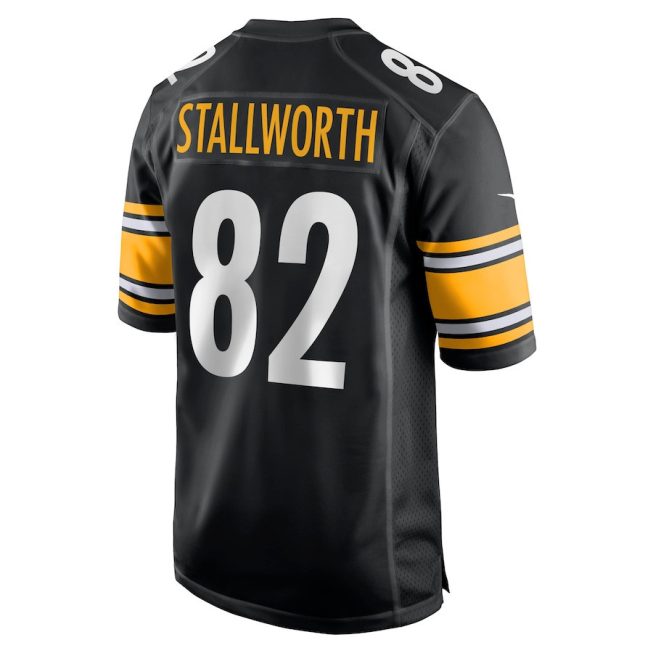 John Stallworth 82 Pittsburgh Steelers Men Retired Jersey - Black - Image 3