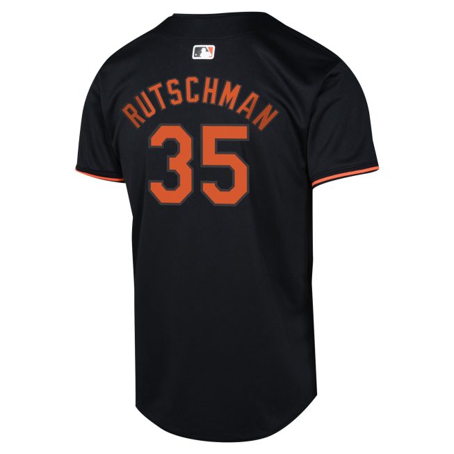 Adley Rutschman Baltimore Orioles Youth Alternate Limited Player Jersey - Black - Image 3