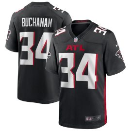 Ray Buchanan Atlanta Falcons Game Retired Player Jersey - Black