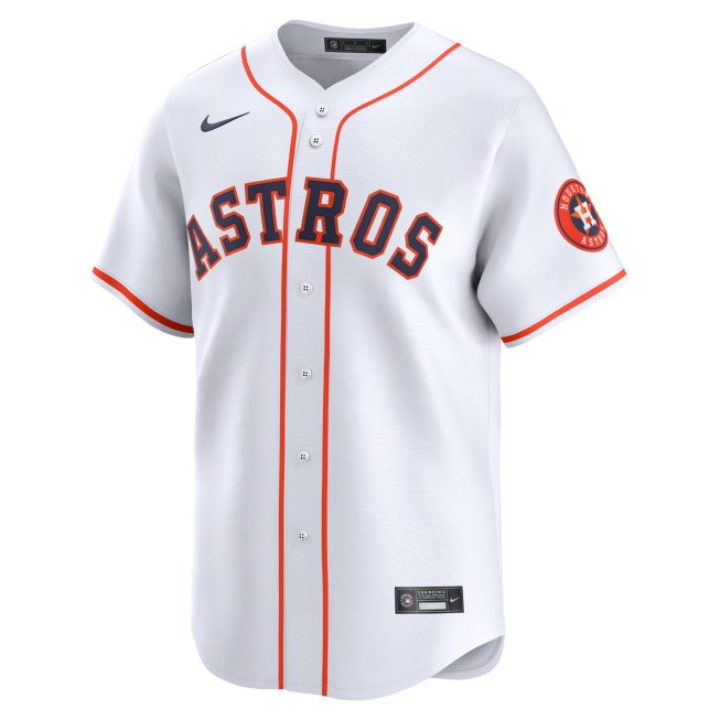 Yainer Diaz Houston Astros Home Limited Player Jersey - White - Image 2