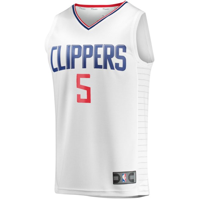Bones Hyland LA Clippers Fanatics Youth Fast Break Player Jersey - Association Edition - White - Image 2
