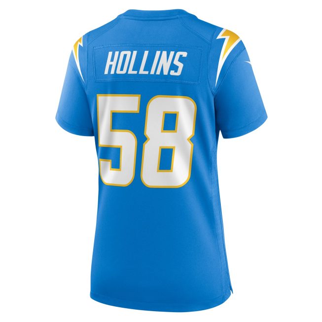 Justin Hollins Los Angeles Chargers Women's Game Jersey - Powder Blue - Image 3