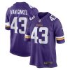 Andrew Van Ginkel 43 Minnesota Vikings Team Game Men Jersey - Purple