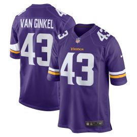 Andrew Van Ginkel 43 Minnesota Vikings Team Game Men Jersey - Purple