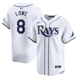 Brandon Lowe 8 Tampa Bay Rays Home Limited Player Men Jersey - White
