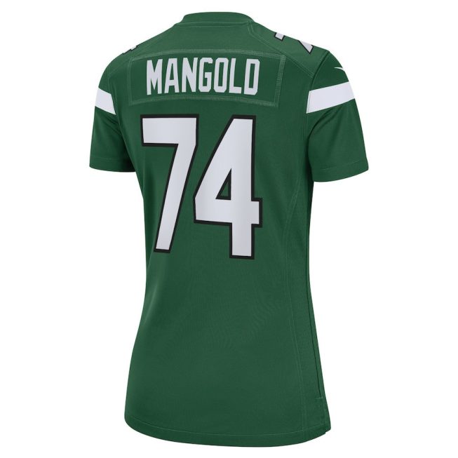 Nick Mangold 74 New York Jets Women Retired Jersey - Gotham Green - Image 3