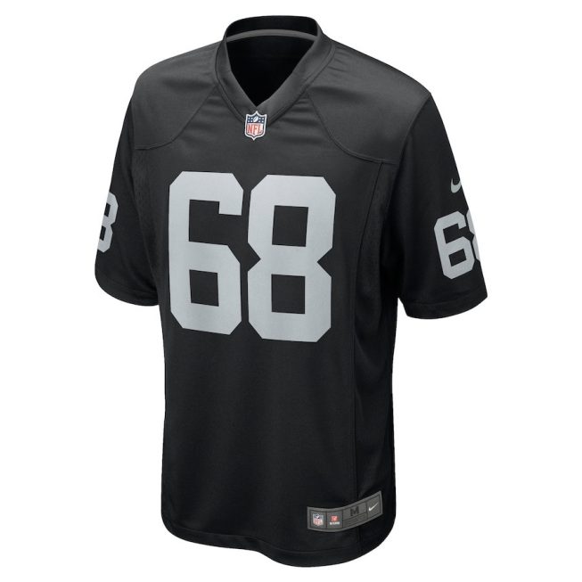 Andre James 68 Las Vegas Raiders Men Game Jersey - Black - Image 2