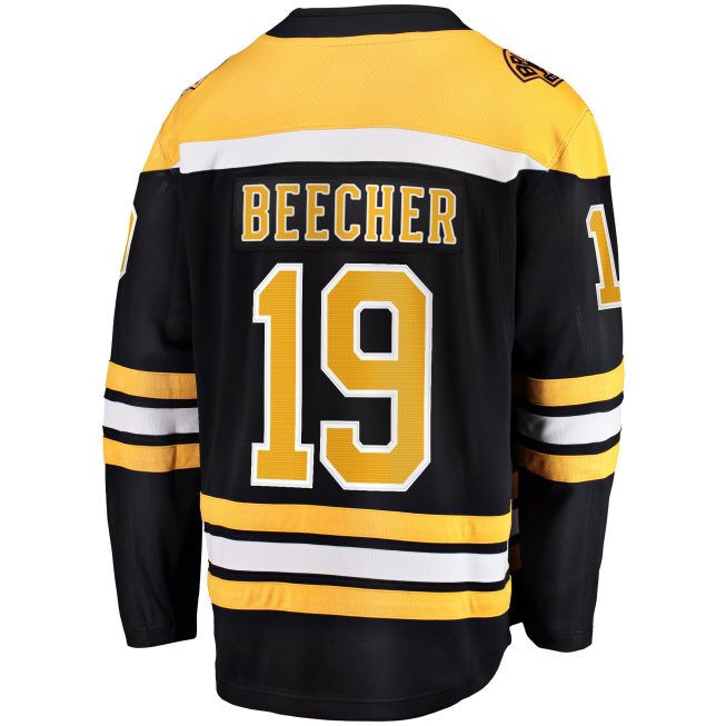 John Beecher Boston Bruins Fanatics Home Premier Breakaway Player Jersey - Black - Image 3
