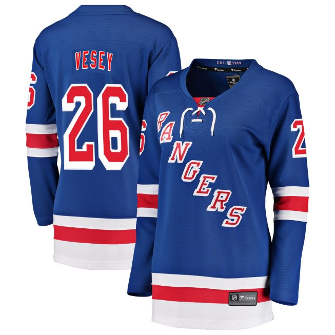 Jimmy Vesey New York Rangers Fanatics Women's Breakaway Player Jersey - Blue