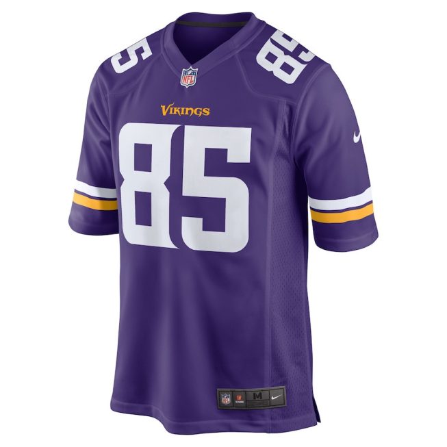 Dan Chisena 85 Minnesota Vikings Men Game Jersey - Purple - Image 2