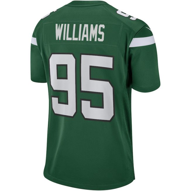Quinnen Williams 95 New York Jets Men Game Jersey - Gotham Green - Image 3