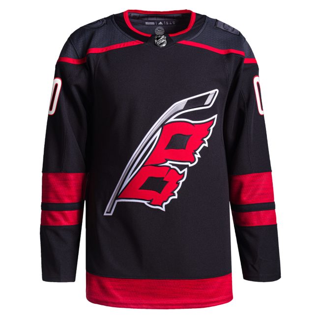 Carolina Hurricanes Home Primegreen Authentic Custom Jersey - Black - Image 2