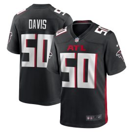 Tae Davis Atlanta Falcons Team Game Jersey - Black