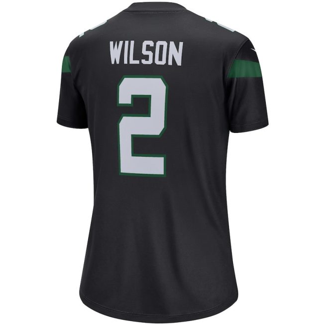 Zach Wilson 2 New York Jets Women Legend Jersey - Black - Image 3