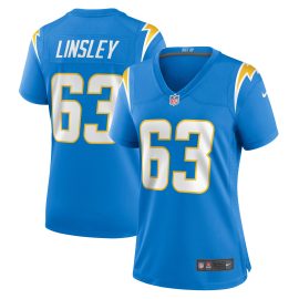 Corey Linsley Los Angeles Chargers Women's Game Player Jersey - Powder Blue