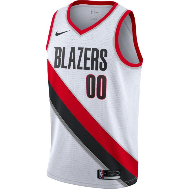 Portland Trail Blazers 2020/21 Swingman Custom Jersey - Association Edition - White - Image 2