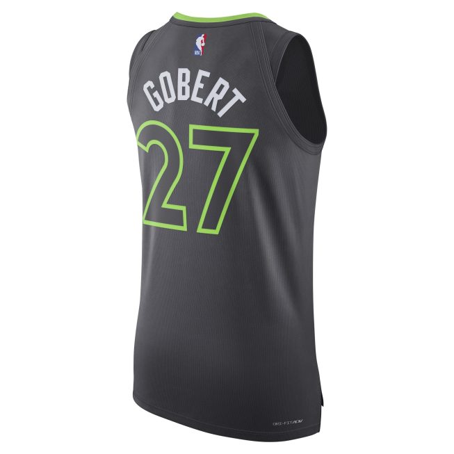Rudy Gobert Minnesota Timberwolves Jordan Brand Authentic Player Jersey - Statement Edition - Anthracite - Image 3