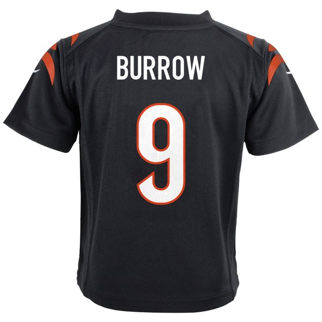 Joe Burrow Cincinnati Bengals Infant Game Jersey - Black - Image 3