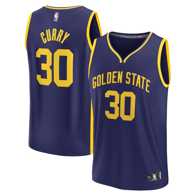 Stephen Curry Golden State Warriors Fanatics Youth Fast Break Player Jersey - Statement Edition - Navy