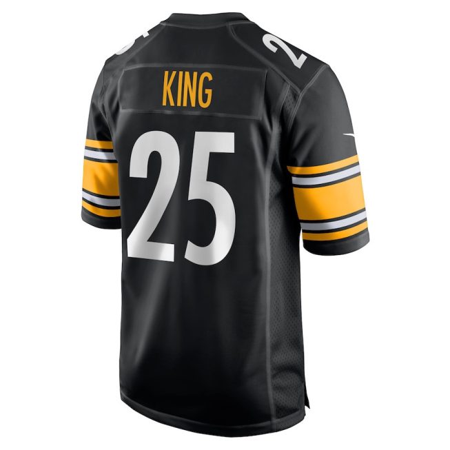 Desmond King 25 Pittsburgh Steelers Men Game Jersey - Black - Image 3