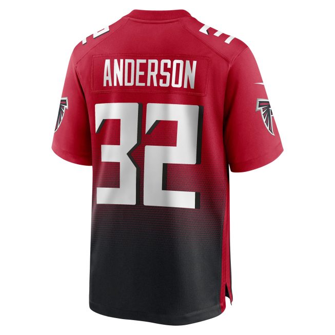 Jamal Anderson Atlanta Falcons Retired Player Alternate Game Jersey - Red - Image 3