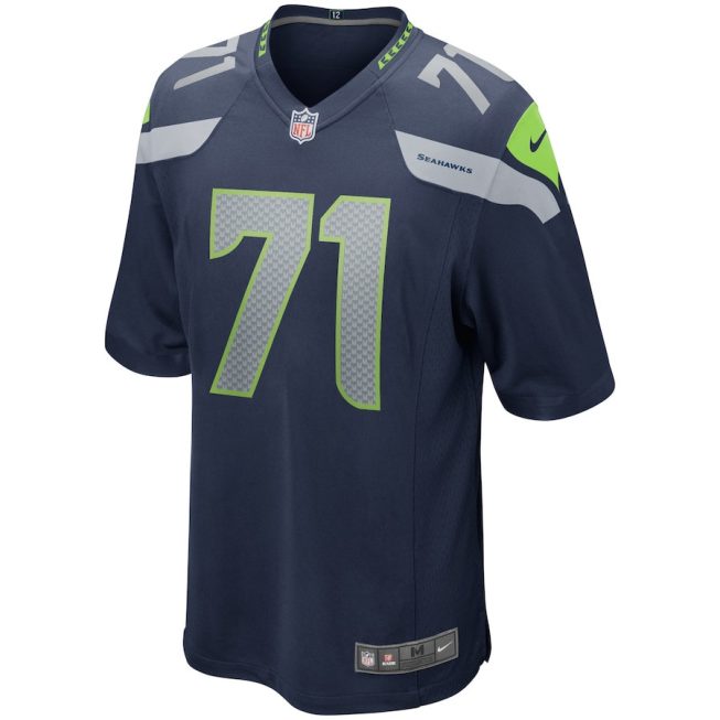 Walter Jones 71 Seattle Seahawks Men Game Retired Jersey - College Navy - Image 2