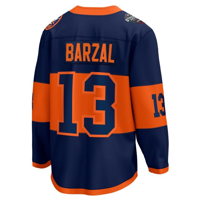 Mathew Barzal New York Islanders Fanatics 2024 Stadium Series Breakaway Player Jersey - Navy - Image 3