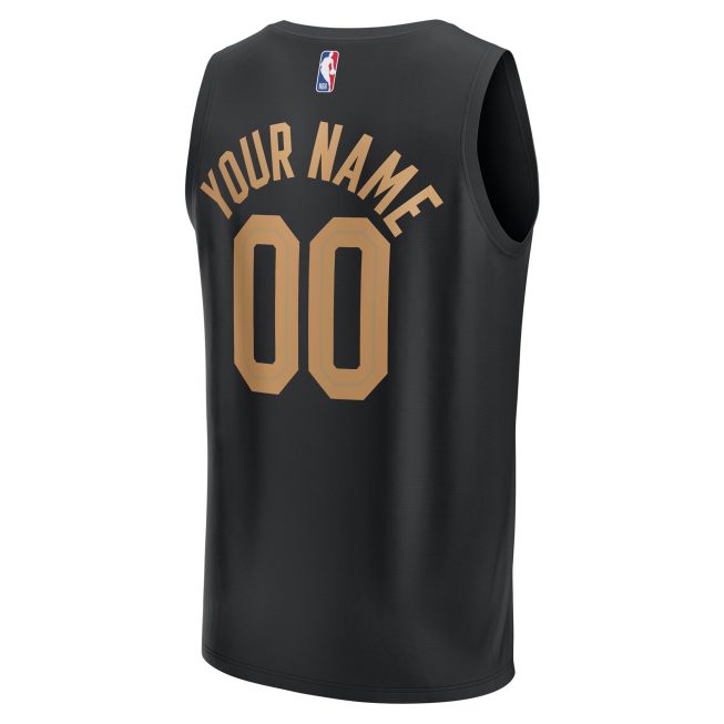Cleveland Cavaliers Fanatics Fast Break Custom Jersey - Black - Statement Edition - Image 3